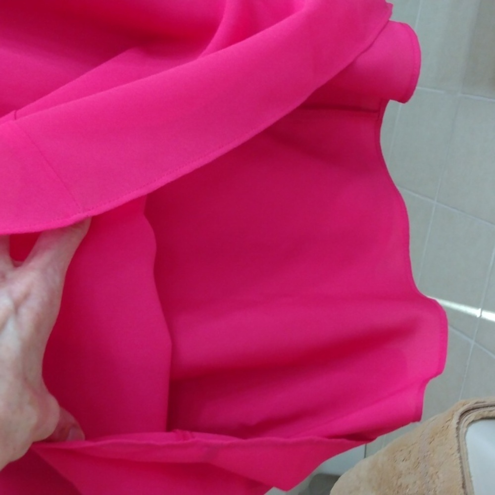 VINCE CAMUTO CORAL RUFFLED SLEEVELESS SHIFT DRESS NWT SIZE 8 - Picture 7 of 10